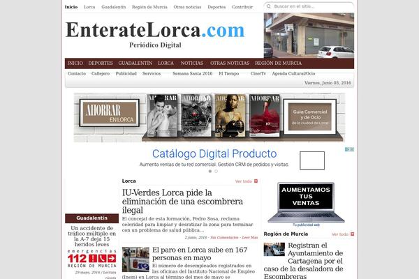 City Desk theme site design template sample
