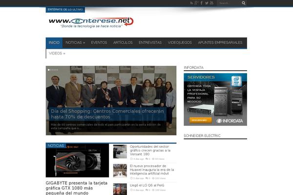 Site using Sharebar plugin