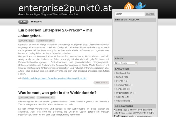 enterprise2punkt0.at site used Modern Style