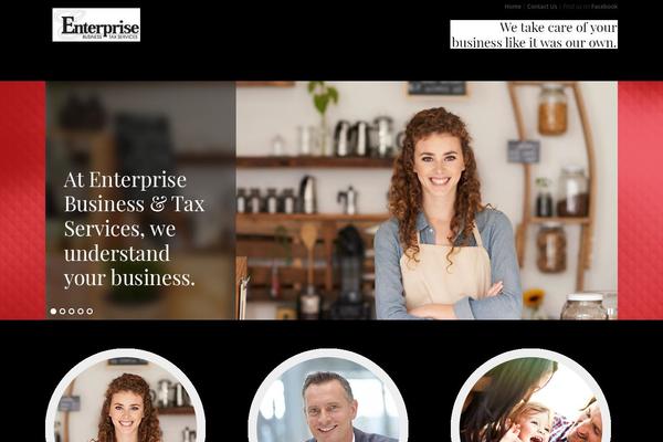 Enterprise theme site design template sample