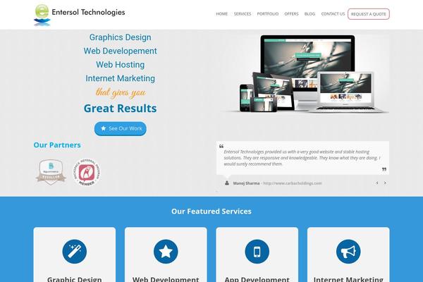 Alterna theme site design template sample