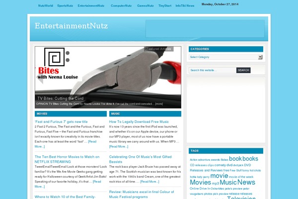 Lifestyle theme site design template sample