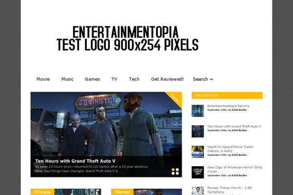 Gonzo theme site design template sample