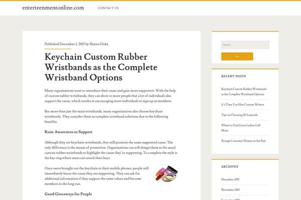 Ignite theme site design template sample