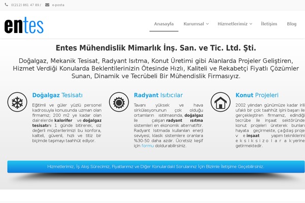 Envision theme site design template sample