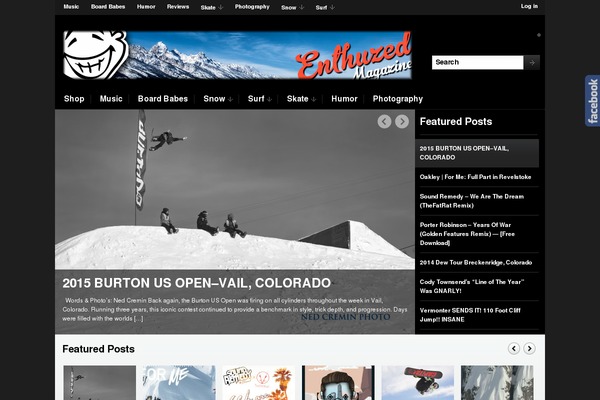 enthuzed.com site used Magazinum2
