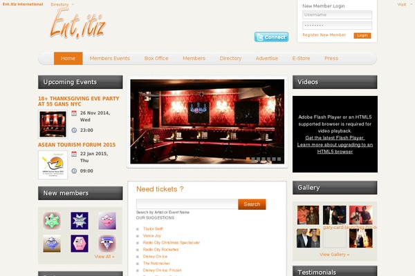 Feast theme site design template sample