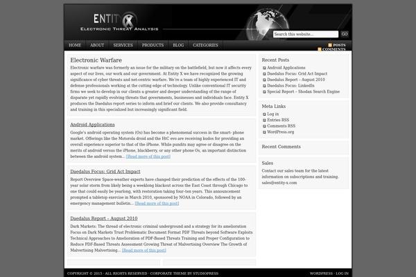 Corporate 2.0 theme site design template sample