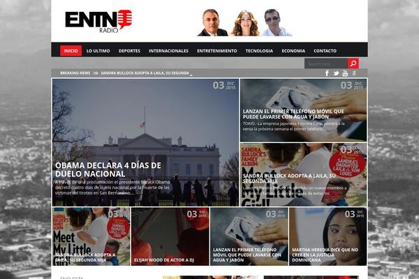 Today theme site design template sample