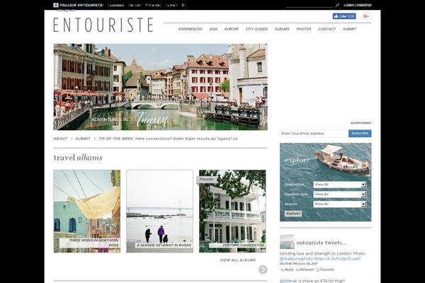 Authentic theme site design template sample