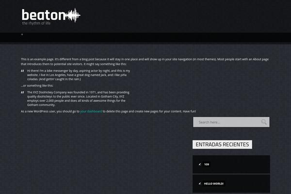 Beaton theme site design template sample