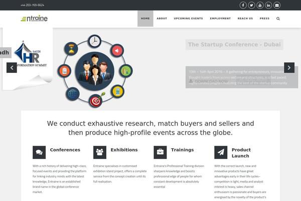Venture theme site design template sample