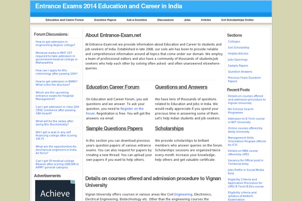 entrance-exam.net site used Dagopakar