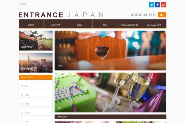 entrance2 theme websites examples