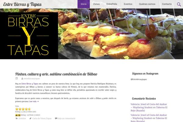 Radiate theme site design template sample