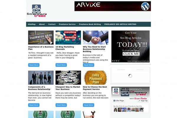 entrepreneurcreed.com site used Portal