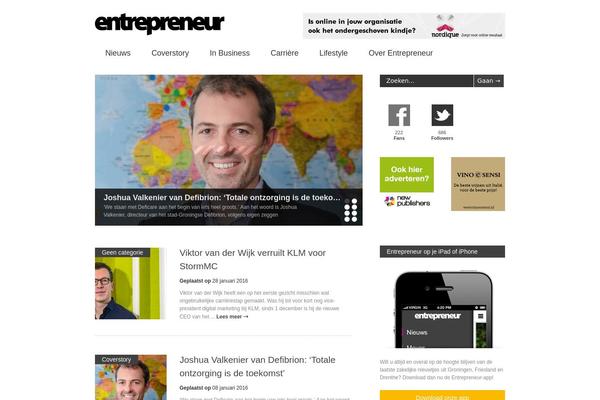 Gonzo theme site design template sample