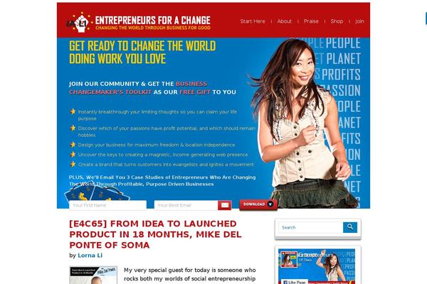 Entrepreneurs theme websites examples