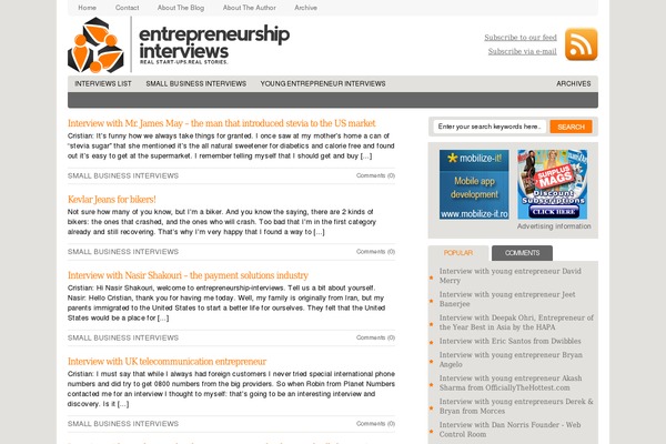 Mag theme site design template sample