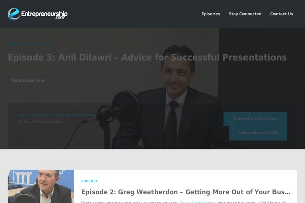 Podcaster theme site design template sample