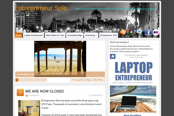 entrepreneursolo.com site used Suffusion