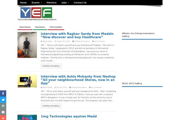 Site using Yet Another Social Media Icon Plugin (YASIP) plugin
