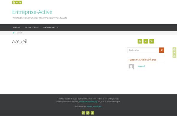 Twenty Ten theme site design template sample