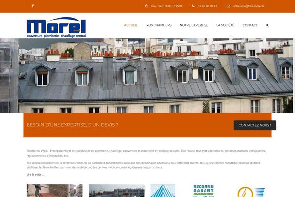 Constructo theme site design template sample