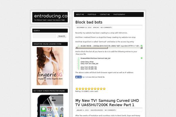 zeeBizzCard theme site design template sample