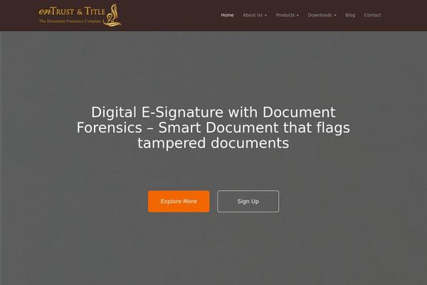 entrusttitle.com site used Entrust