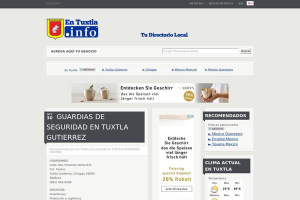 Downtown theme site design template sample