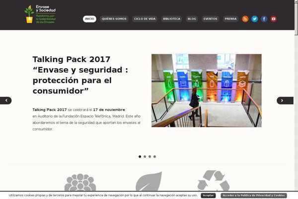 envaseysociedad.org site used Simple ResponsiveBlogily