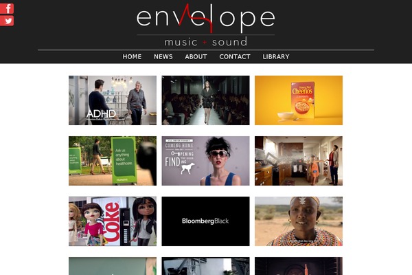 envelopemusic.com site used Portfolio Press