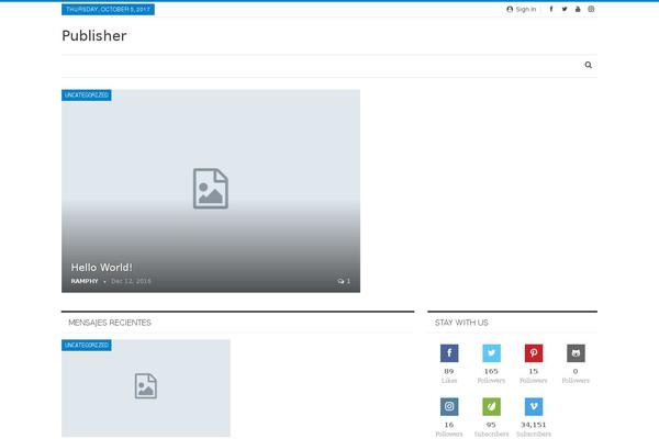 Site using Better-weather plugin