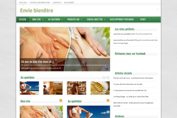 Exciter theme site design template sample