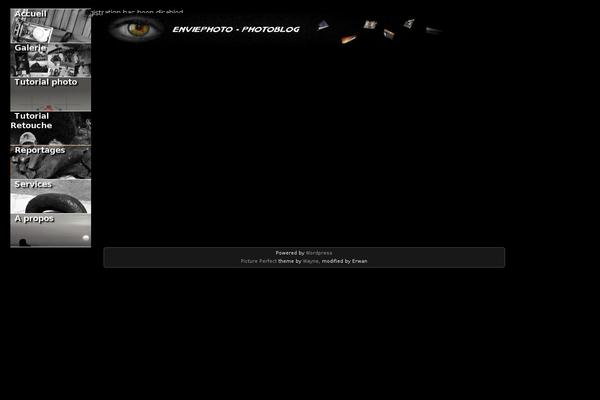 Picture Perfect theme site design template sample