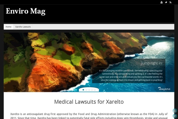 Tempera theme site design template sample