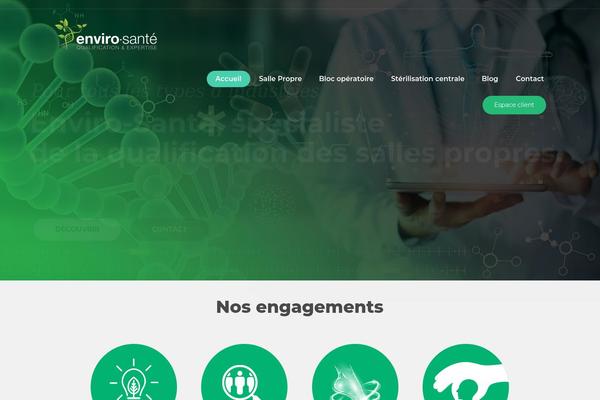 enviro-sante.com site used Medinov-wp
