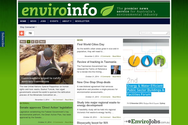 enviroinfo.com.au site used Transcript