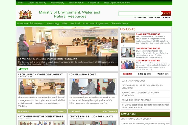 environment.go.ke site used Chronicle