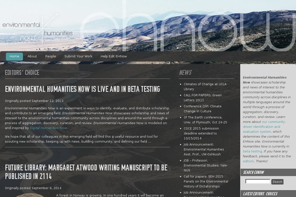 environmentalhumanitiesnow.org site used Custom-community-child