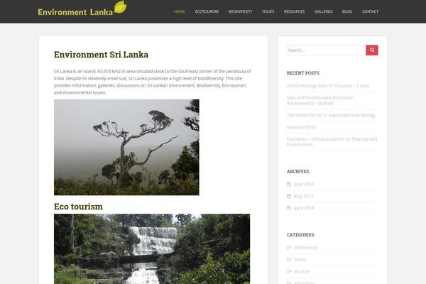 environmentlanka.com site used Sparkling