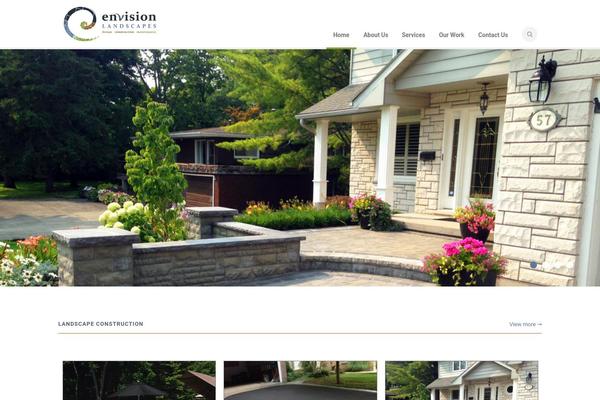 Envision theme site design template sample
