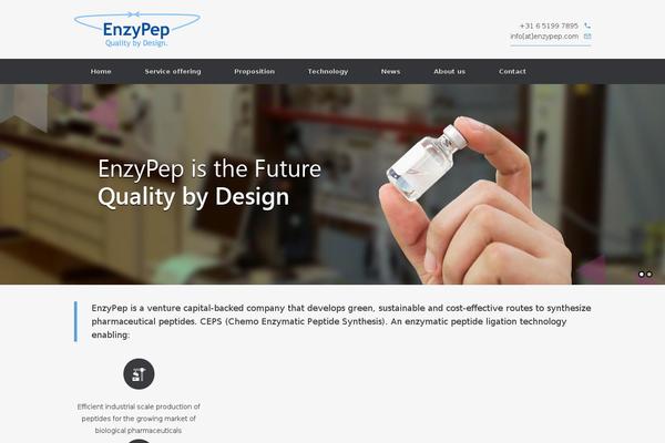 Vantage theme site design template sample