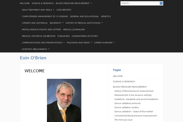 Infinity theme site design template sample