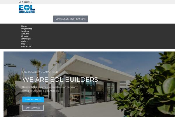 TheBuilt theme site design template sample