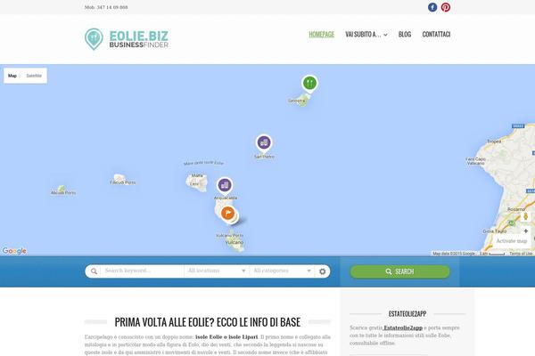Directory theme site design template sample