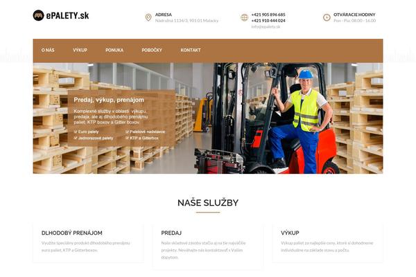Woodworks theme site design template sample