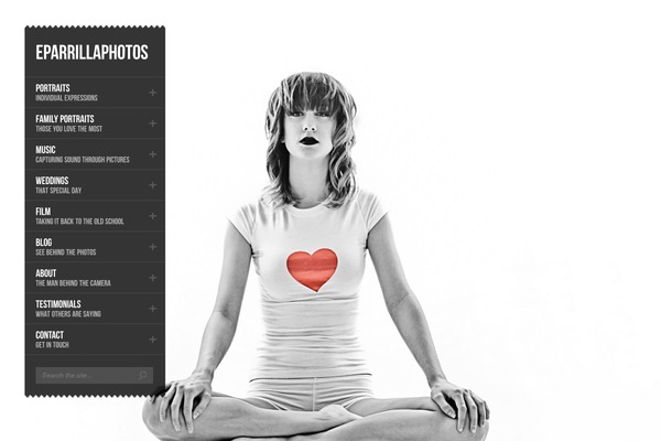 Photorific theme site design template sample