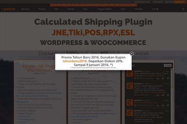 Site using Woocommerce-notification plugin